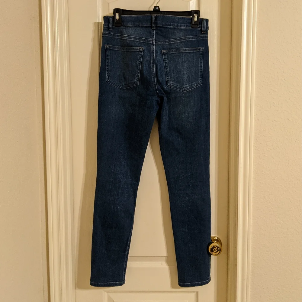 Reformation Harper Mid-Rise Skinny Jeans Destin Wash 28 - Picture 3 of 10